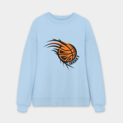 Мужской свитшот oversize без начеса хлопок Basket