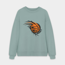 Мужской свитшот oversize без начеса хлопок Basket