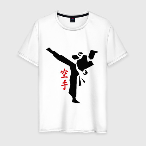 Мужская футболка хлопок Карате 2, цвет белый