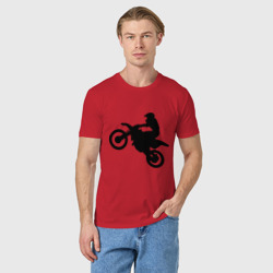 Мужская футболка хлопок Мотоцикл мотокросс - фото 2