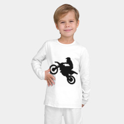 Детская пижама с лонгсливом хлопок Мотоцикл мотокросс - фото 2