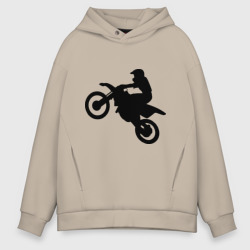 Мужское худи Oversize хлопок Мотоцикл мотокросс