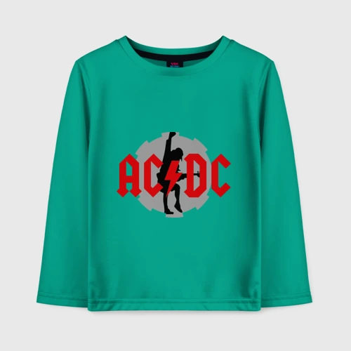 Детский лонгслив хлопок AC DC Ангус Янг