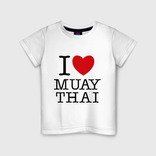 Детская Футболка I love Muay Thai (хлопок)