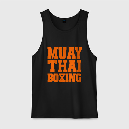 Мужская майка хлопок Muay Thai Boxing, цвет черный