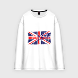 Мужской лонгслив oversize хлопок England Urban flag