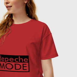 Женская футболка хлопок Oversize Depeche mode 5 - фото 2