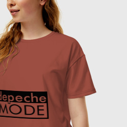 Женская футболка хлопок Oversize Depeche mode 5 - фото 2