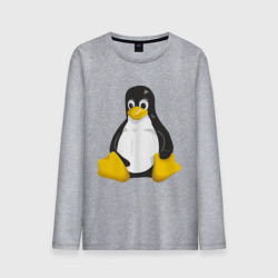 Мужской лонгслив хлопок Linux 7