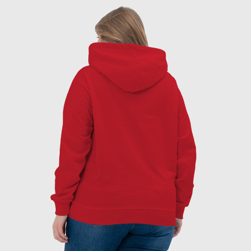 Женская толстовка хлопок Linux 7, цвет красный - фото 7
