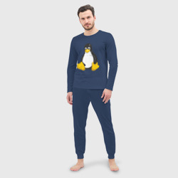 Мужская пижама с лонгсливом хлопок Linux 7 - фото 2
