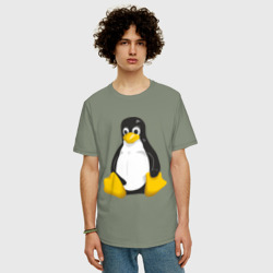 Мужская футболка хлопок Oversize Linux 7 - фото 2