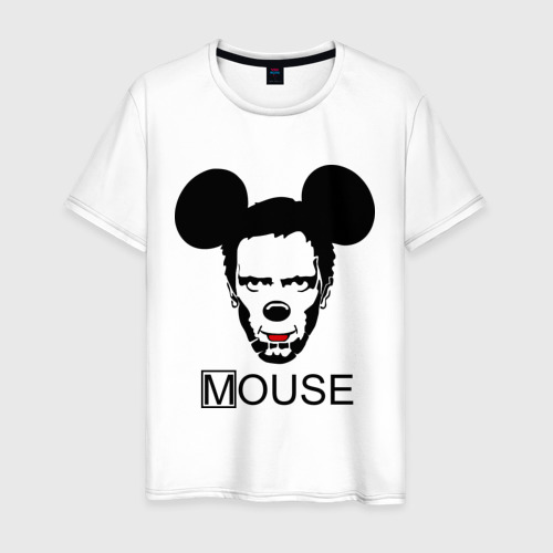 Мужская футболка хлопок House Mouse, цвет белый