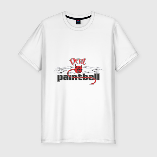 Мужская футболка хлопок Slim Devil Paintball