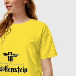 Женская футболка хлопок Oversize Return to Castle Wolfenstein - фото 2