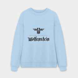 Мужской свитшот oversize без начеса хлопок Return to Castle Wolfenstein