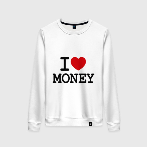 Женский свитшот хлопок I love money