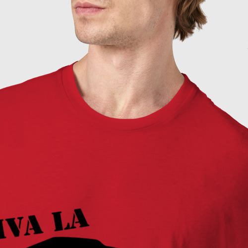 Мужская футболка хлопок Эйнштейн - Viva La Relativity!, цвет красный - фото 6