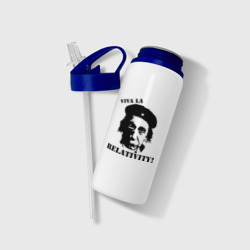Бутылка для воды с трубочкой Эйнштейн - Viva La Relativity! - фото 2