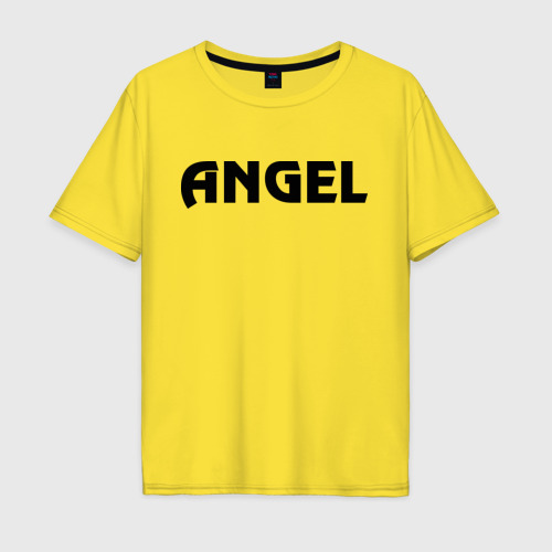 Мужская футболка хлопок Oversize Ангел с крыльями