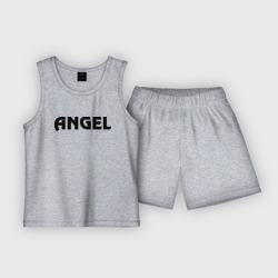 Детская пижама с шортами хлопок Ангел с крыльями