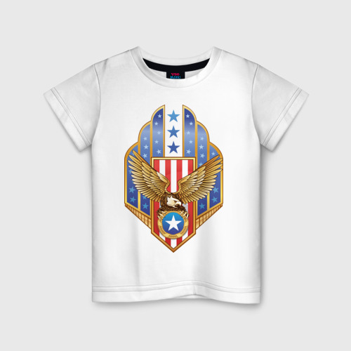 Детская футболка хлопок Орел США