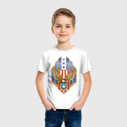 Детская футболка хлопок Орел США - фото 3