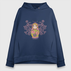 Женское худи Oversize хлопок Матрешка