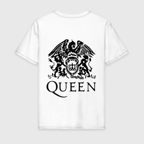 Мужская футболка хлопок Queen. We will rock you!, цвет белый - фото 2