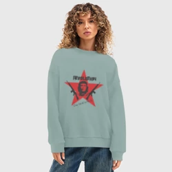 Женский свитшот oversize без начеса хлопок Che Guevara - revolution - фото 2