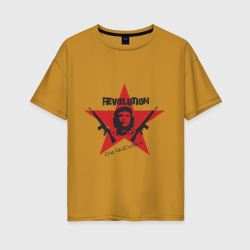 Женская футболка хлопок Oversize Che Guevara - revolution