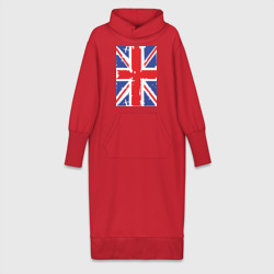 Платье удлиненное хлопок Британский флаг