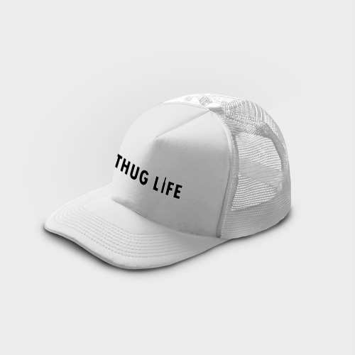 Кепка тракер с сеткой Thug life, цвет белый - фото 3