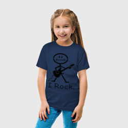 Детская футболка хлопок Чувак с гитарой - I Rock - фото 2
