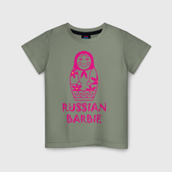Детская футболка хлопок Русская Барби