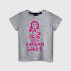 Детская футболка хлопок Русская Барби