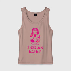 Женская майка хлопок Русская Барби