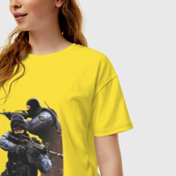 Женская футболка хлопок Oversize Counter Strike 6 - фото 2