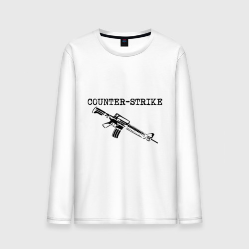 Мужской лонгслив хлопок Counter-Strike (2), цвет белый