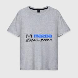 Мужская футболка хлопок Oversize Мazda zoom-zoom