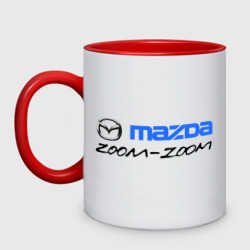 Кружка двухцветная Мazda zoom-zoom
