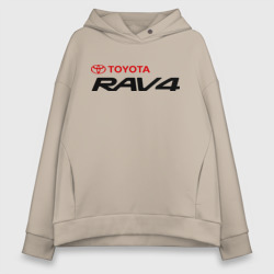 Женское худи Oversize хлопок Toyota Rav4