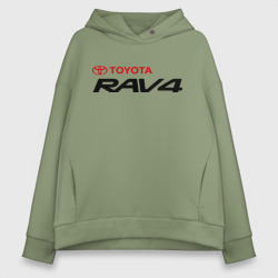 Женское худи Oversize хлопок Toyota Rav4