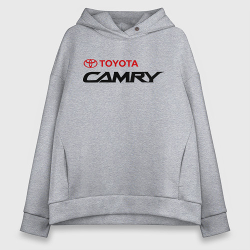 Женское худи Oversize хлопок Toyota Camry, цвет меланж