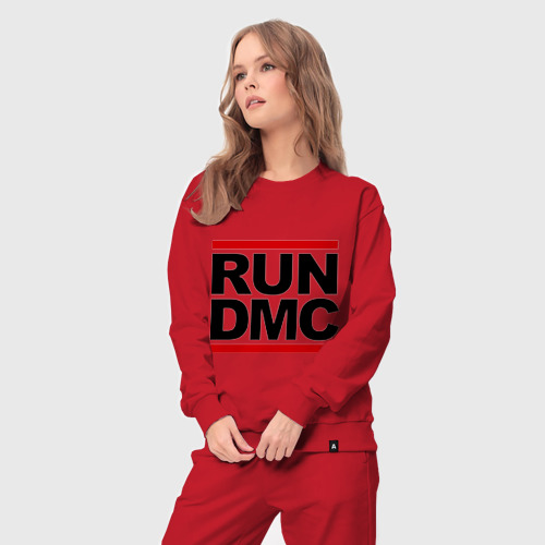 Женский костюм хлопок Run DMC, цвет красный - фото 5