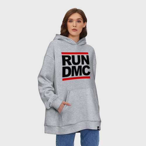 Худи SuperOversize хлопок Run DMC, цвет меланж - фото 3