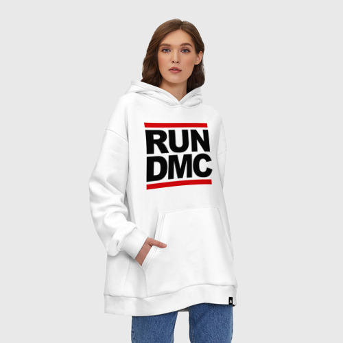 Худи SuperOversize хлопок Run DMC, цвет белый - фото 4