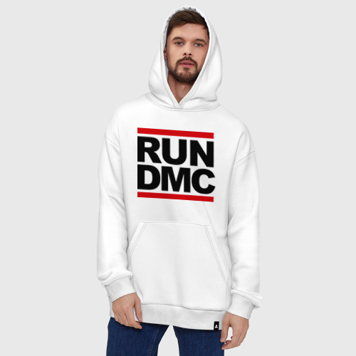 Худи SuperOversize хлопок Run DMC, цвет белый - фото 5