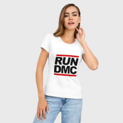 Женская футболка хлопок Slim Run DMC - фото 2