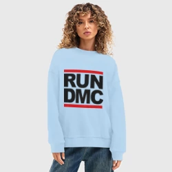 Женский свитшот oversize без начеса хлопок Run DMC - фото 2
